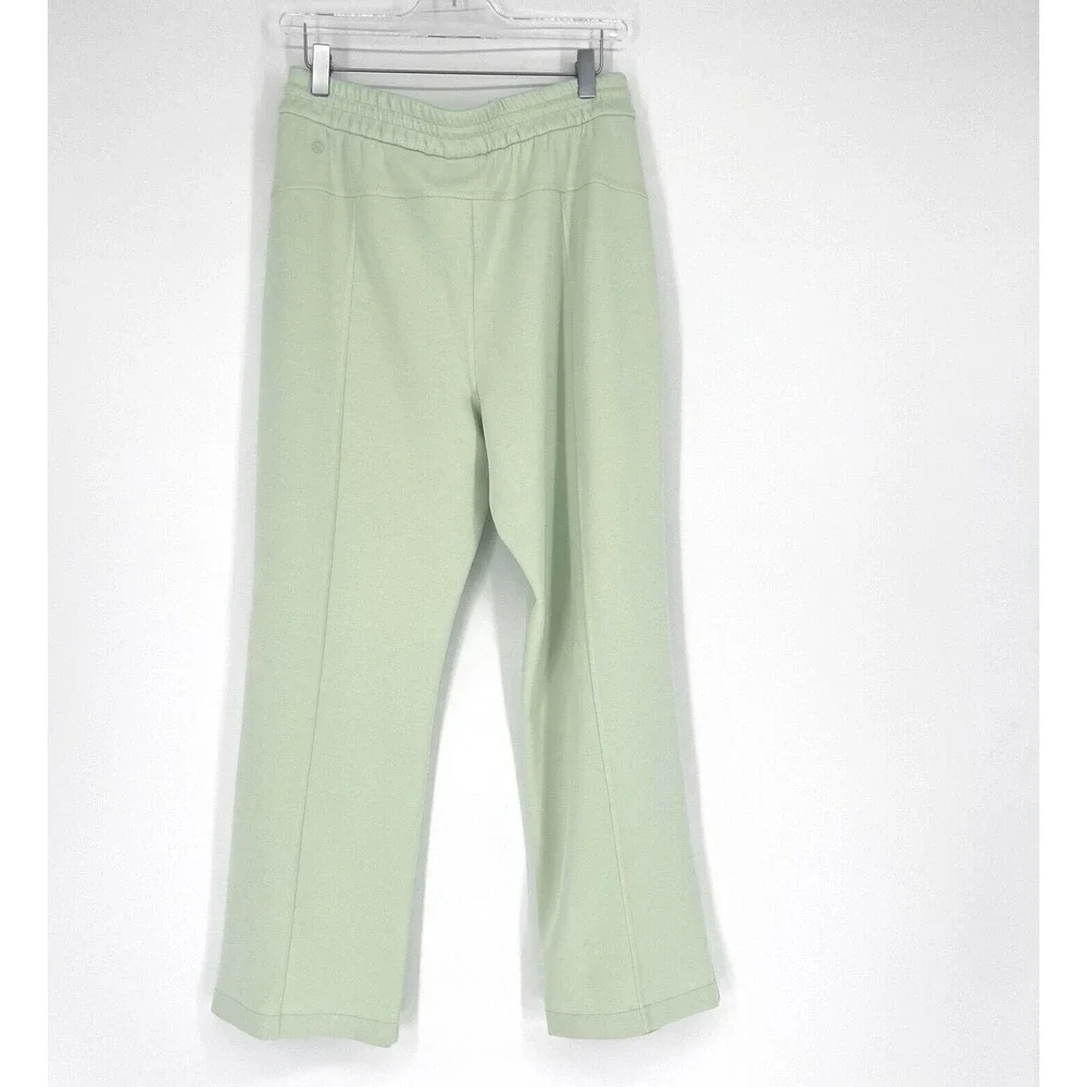 Lululemon Softstreme High-Rise Pant Womens 10 Green Sweatpant Straight‎ Leg